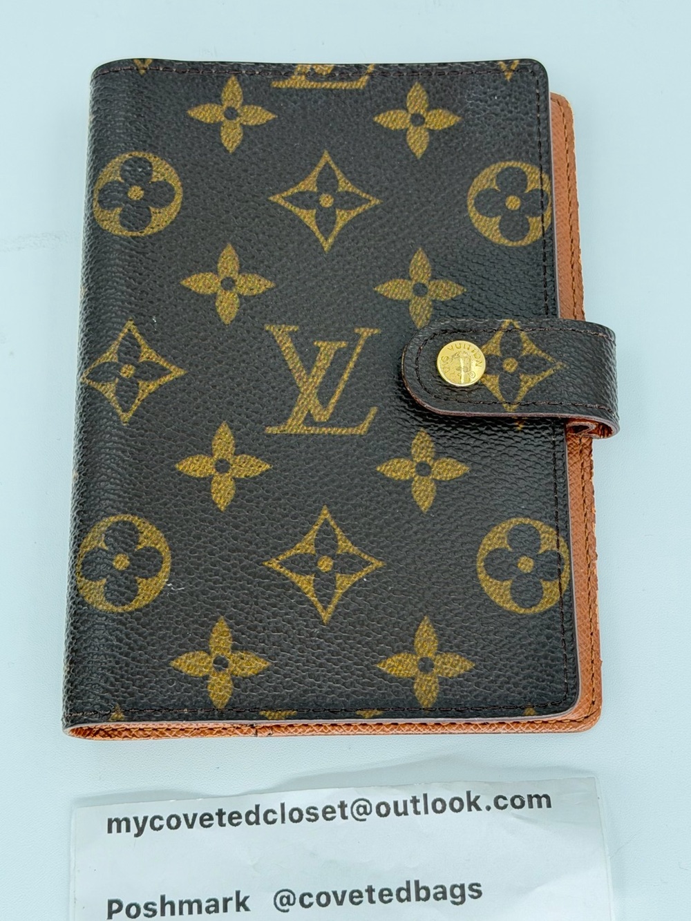 LV Monogram Agenda PM w/Entrupy COA